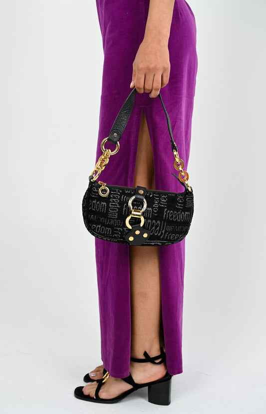 Roberto Cavalli Gold Link Purse