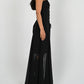 Noir Corset Laced Gown