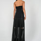 Noir Corset Laced Gown