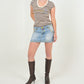 Denim Ultra Mini Skirt