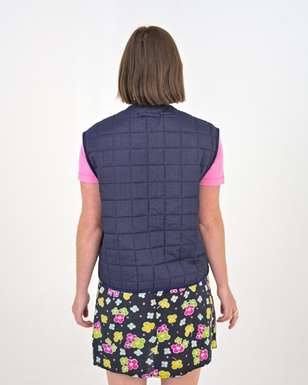 Inky Blue Quilted Vest