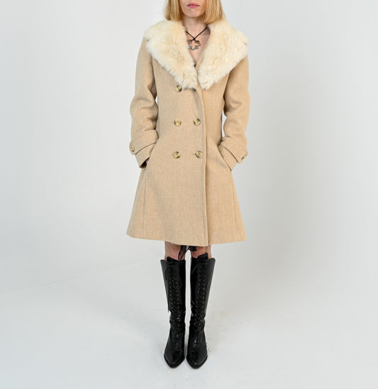 Wool Rabbit Oat Coat