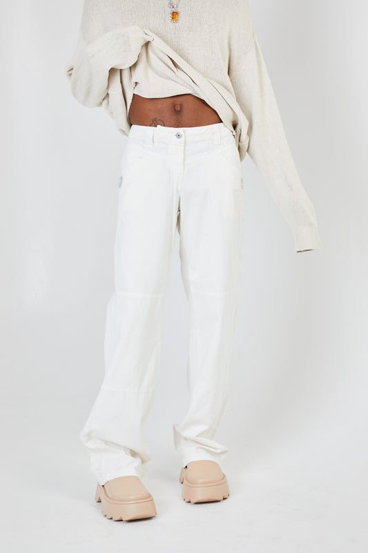 Sergio Tacchini White Nautical Pant